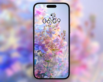 Delicate Spring Flowers Phone Wallpaper | iPhone Wallpaper, Samsung Wallpaper | Floral Wallpaper | Aesthetic Phone Lock Screen