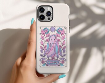 Funda para iPhone con el signo zodiacal Virgo: una elegante funda para teléfono con el signo astrológico