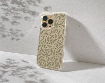Minimal Celestial Botanical iPhone Clear Case for iPhone 17, 16, 15, 14, 13 Pro Max Plus Witchy Aesthetic Moon Star Leaf Protective Cover