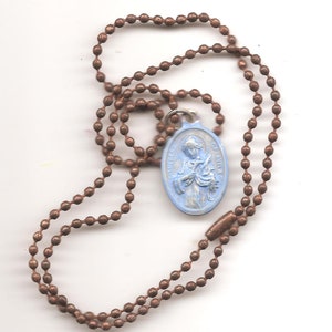 Perfectionists Who Are Not Perfect, St. Teresa of Avila Patron Saint Medal on Antique Copper Colored Ball Chain image 3