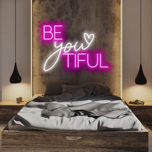 Custom Zitat Leuchtreklame: Girl's Room Typografie Art