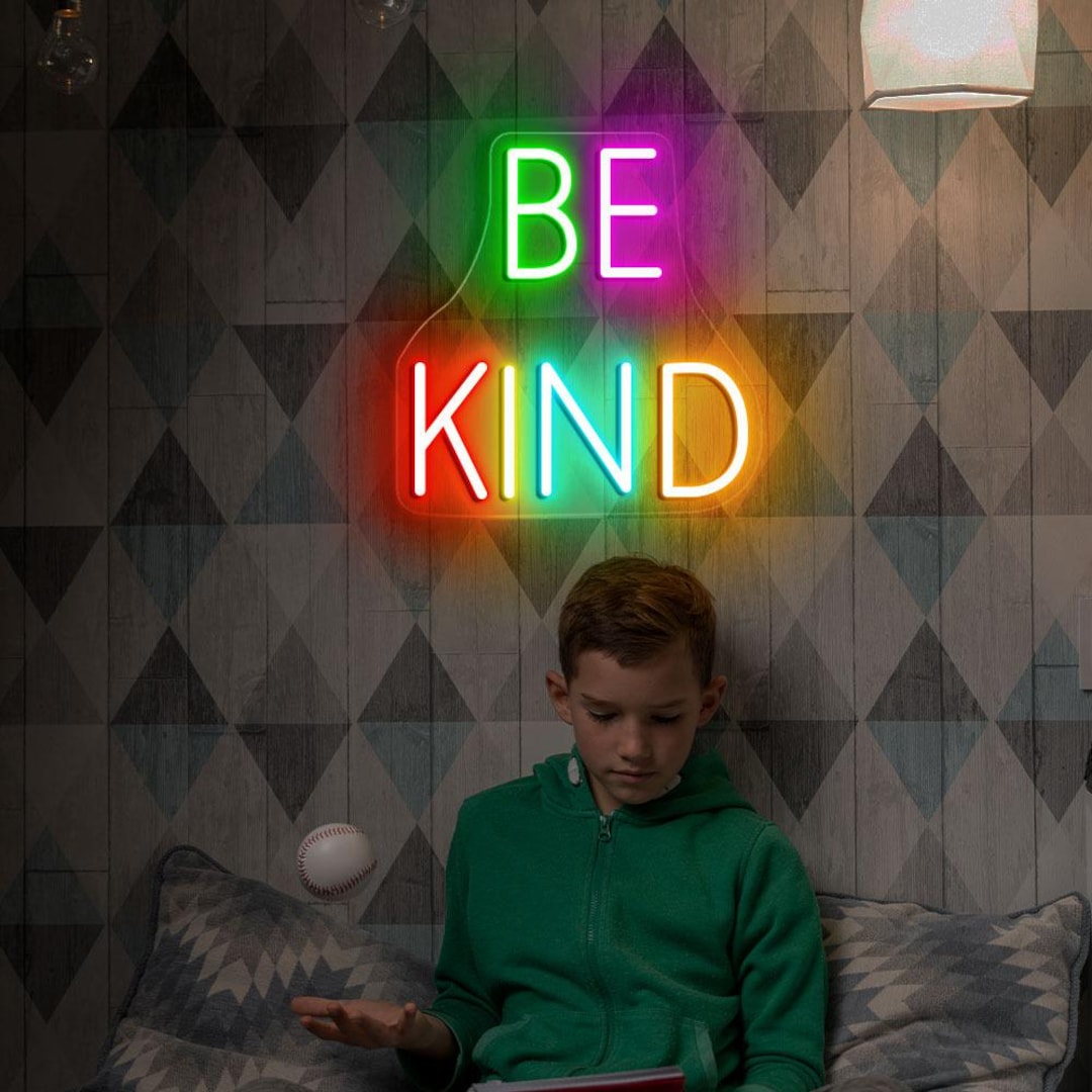 Be Kind Neon Sign, Kindness Neon Sign, Christian Neon Gifts, Be Kind ...