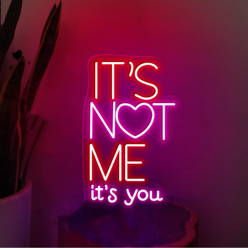 It's Not Me It's You Neon Sign - Funny Valentine's Day Decor - Etsy