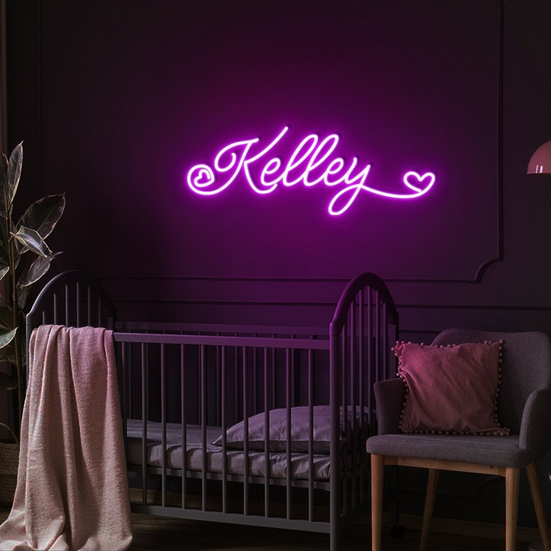 Custom Neon Name Sign, Kids Bedroom Neon Sign Light, Light up Name Sign