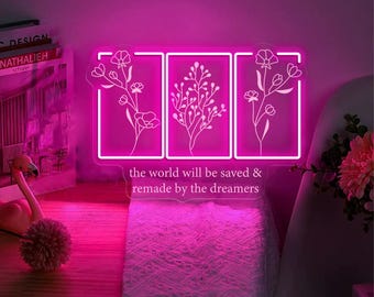Throne Of Glass Flower Aelin Quote Neon Sign, The Thirteen Neon, Throne Of Glass Neon, Gift for her To Whatever End Throne Of Glass Neon