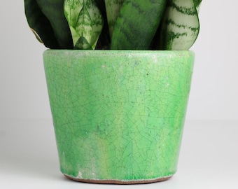 Mountains ceramic planter, Handmade glazed plant pot, landscape plant pot, 200ml beige vessel, unique British gift, handcrafted plant pots