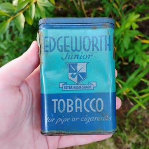 Vintage Edgeworth Tobacco Advertising Tin - Antique, Collectable, Rare!