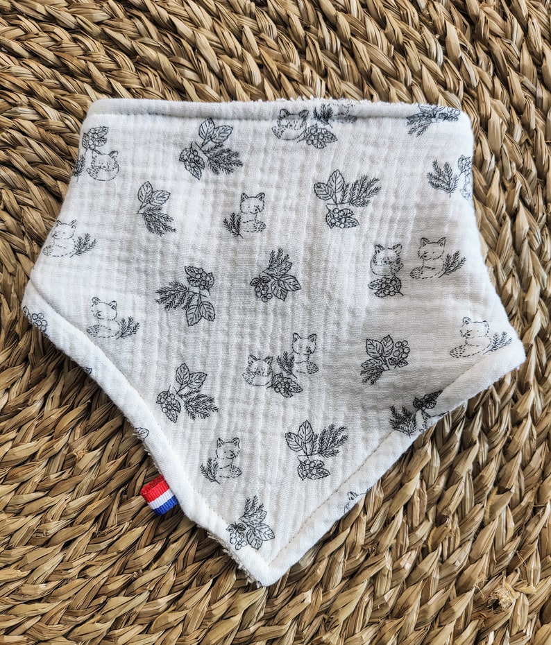 Bavoir Bandana Coton pour Bébé Made in France image 7