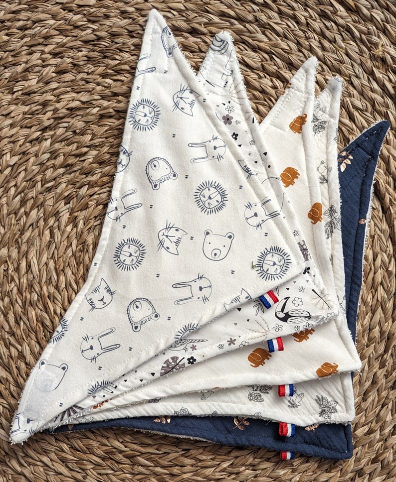 Bavoir Bandana Coton pour Bébé Made in France image 8