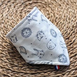 Bavoir Bandana Coton pour Bébé Made in France image 1