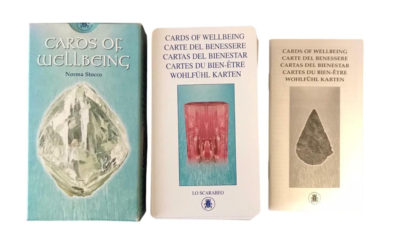 Cards of Wellbeing - by Norma Stocco - the Scarabeo - Rare Tarot - Tarot C1  - Etsy, image size:1280x795