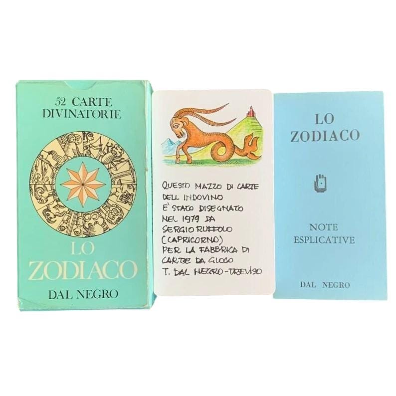 DAL NEGRO NOVECENTO CARTOMANZIA タロットカード