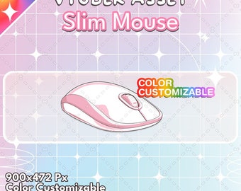 STREAM ASSET | Slim Mouse (Color Customizable)
