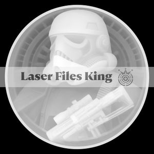 File Fiber Laser cut depth map 3D PNG / Depth engraving / brass coin / high quality images / ezcad2 / lightburn / Stormtrooper star wars