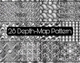 PNG file Fiber Laser cut depth map/Depth engraving/3D/brass coin/high quality images/ezcad2/lightburn/Ready image/Pattern pack/bundle