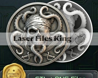 PNG file Fiber Laser cut depth map/Depth engraving/3D/brass coin/high quality images/ezcad2/lightburn/Ready image/bundle/pack/ lucky