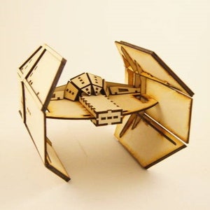DXF-Datei / Lasergravur / Laserschneiden / Faserlaser / Diode / CNC / Laserkonstruktion / Multilayer / Star Wars TIE Defender 3mm