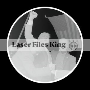 Mapa de profundidade de corte a laser de fibra Arquivo PNG 3D / Gravação em profundidade / moeda de latão / imagens de alta qualidade / ezcad2 / lightburn / Arquivo pronto / Eleições nos EUA