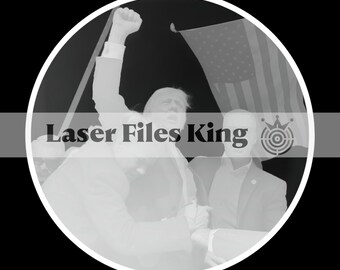 Fiberlasergesneden dieptekaart 3D PNG-bestand / Dieptegravure / messing munt / afbeeldingen van hoge kwaliteit / ezcad2 / lightburn / Klaar bestand / Amerikaanse verkiezingen