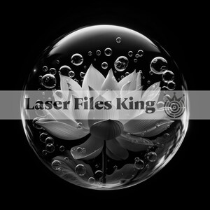 Fichiers en niveaux de gris / Images de gravure laser 3D / Images de gravure laser HD / Illusion 3D / Gravure en relief / Fleur de Lotus 8k
