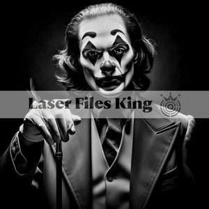 Grayscale Files / 3D Laser Engraving Images / HD Images for Laser Engraving / 3D Illusion / Emboss Engraving / Joker