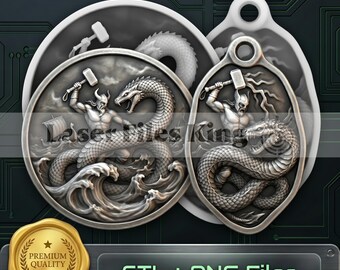 PNG file Fiber Laser cut depth map/Depth engraving/3D/brass coin/high quality images/ezcad2/lightburn/Ready image/bundle/pack/ thor viking