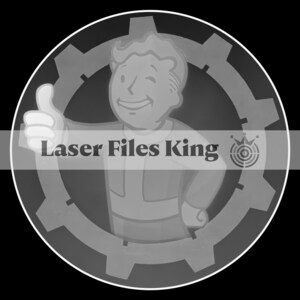 Fiber Laser gesneden dieptekaart 3D PNG-bestand / Dieptegravure / messing munt / afbeeldingen van hoge kwaliteit / ezcad2 / lightburn / Fallout