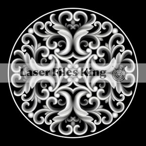 Fiber Laser gesneden dieptekaart PNG-bestand / Dieptegravure / 3D-gravure / koperen munt / afbeeldingen van hoge kwaliteit / ezcad2 / lightburn / Klaar afbeelding