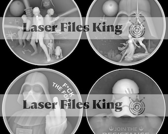 Depth Map/PNG/Laser/Engraving/File/3D/Illusion/Relief/HD/LightBurn/Glowforge/xTool/CNC/Laser/Cut/Bundle/BlackWhite/ezcad/svg/film/Fiber