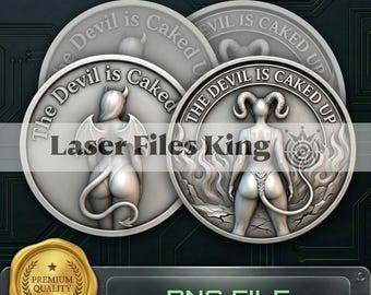 PNG file Fiber Laser cut depth map/Depth engraving/3D/brass coin/high quality images/ezcad2/lightburn/Ready image/bundle/pack/ Manga