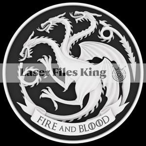 Depth Map/PNG/Laser/Engraving/File/3D/Illusion/Relief/HD/LightBurn/Glowforge/xTool/CNC/Laser/Cut/Bundle/BlackWhite/ezcad/svg/dragon/Fiber immagine 1