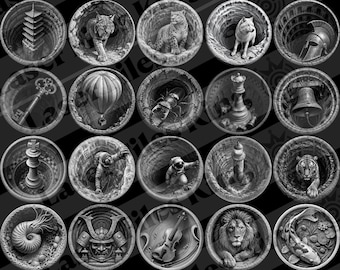 Grayscale/PNG/Laser/Engraving/File/3D/Illusion/Relief/HD/LightBurn/Glowforge/xTool/CNC/pack/Cut/Bundle/BlackWhite/InstantDownload/ezcad/svg