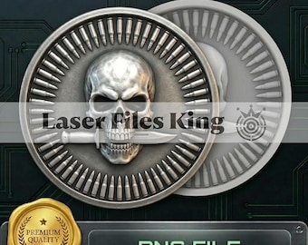 PNG file Fiber Laser cut depth map/Depth engraving/3D/brass coin/high quality images/ezcad2/lightburn/Ready image/bundle/pack/ Manga