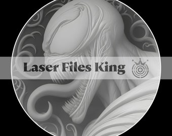 Fiber Laser cut depth map PNG file / Depth engraving / 3D engraving / brass coin / high quality images / ezcad2 / lightburn / Ready image