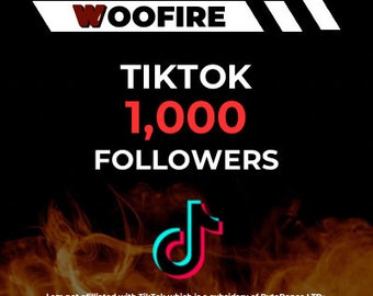 TikTok 1,000 Followers (Please read description) - 1K TikTok Followers - Fast Delivery