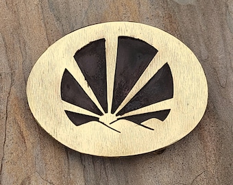 Sunset - oval belt buckle - 1.5in belt