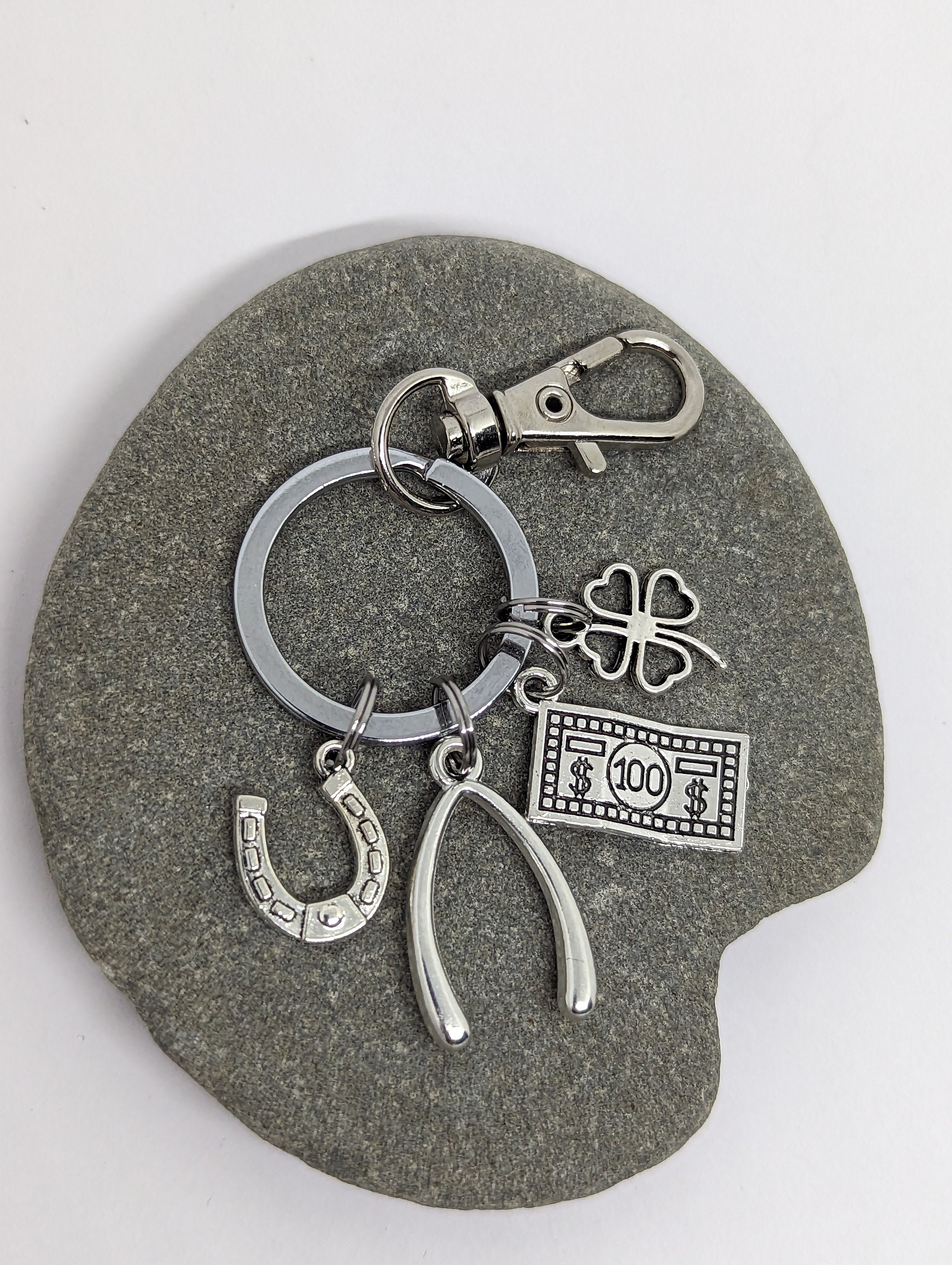 Key Fob Hardware With Split Ring, 10 Sets of 1 Inch 25mm Key Ring