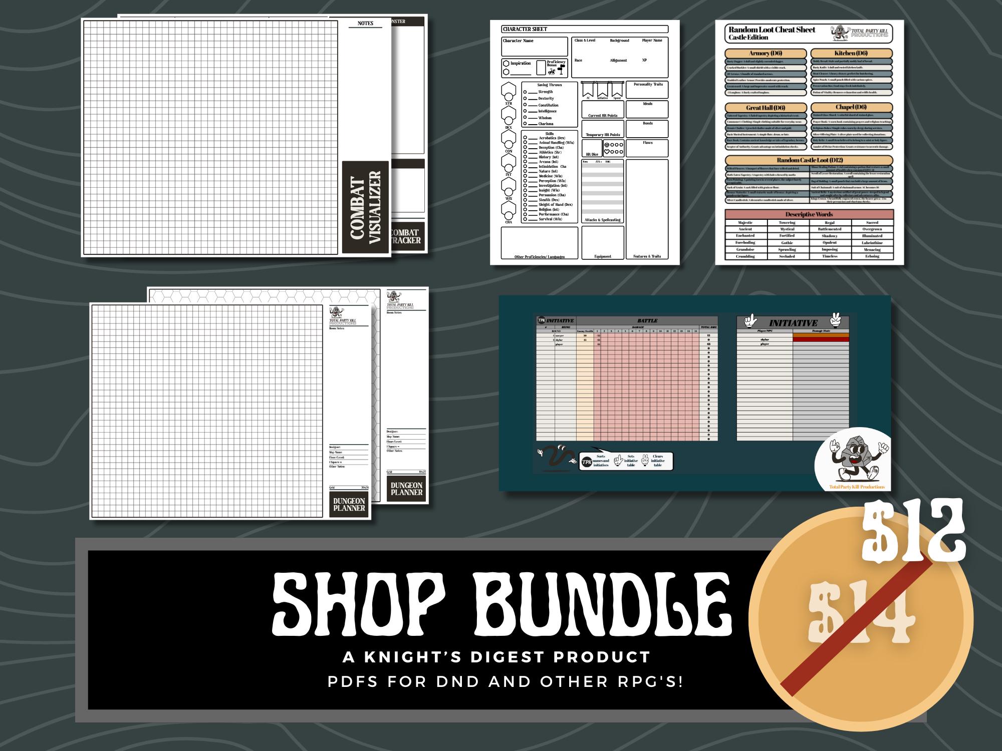 Dnd Notes Map Shop Bundle | Ttrpgs, Maps for Dungeons and Dragons, Notes, Dnd Notes ...