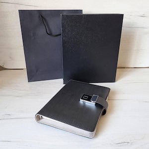 Cuaderno inteligente premium con Touch ID y carga inalámbrica: regalo corporativo A5 con batería externa de 10 000 mAh, perfecto para tu marca.