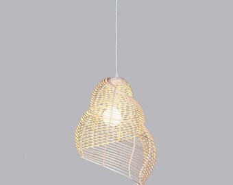 Wicker lamp shades pendant lamp Bar Kitchen Dining room natural lamp Handmade E27 Bulb rattan bamboo pendant lights