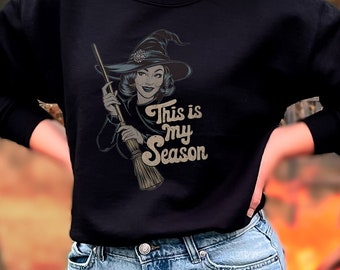Halloween Sweatshirt For Mom, Vintage Halloween Shirt, Witch Shirt, Spooky Mom Shirt, Good Witch, Cute Fall Shirt, Autumn Tee, Momster Shirt