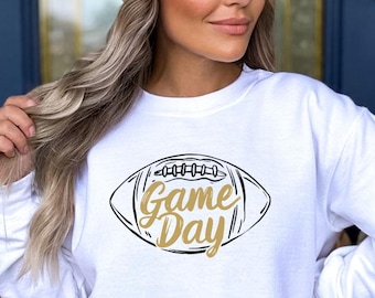 Spieltag Fußball Sweatshirt, Spieltag Shirt, Herbst Fußball Rundhalsausschnitt, Sonntag Tailgate Shirt, Vintage Fußballpullover, Montag Nacht Fußball