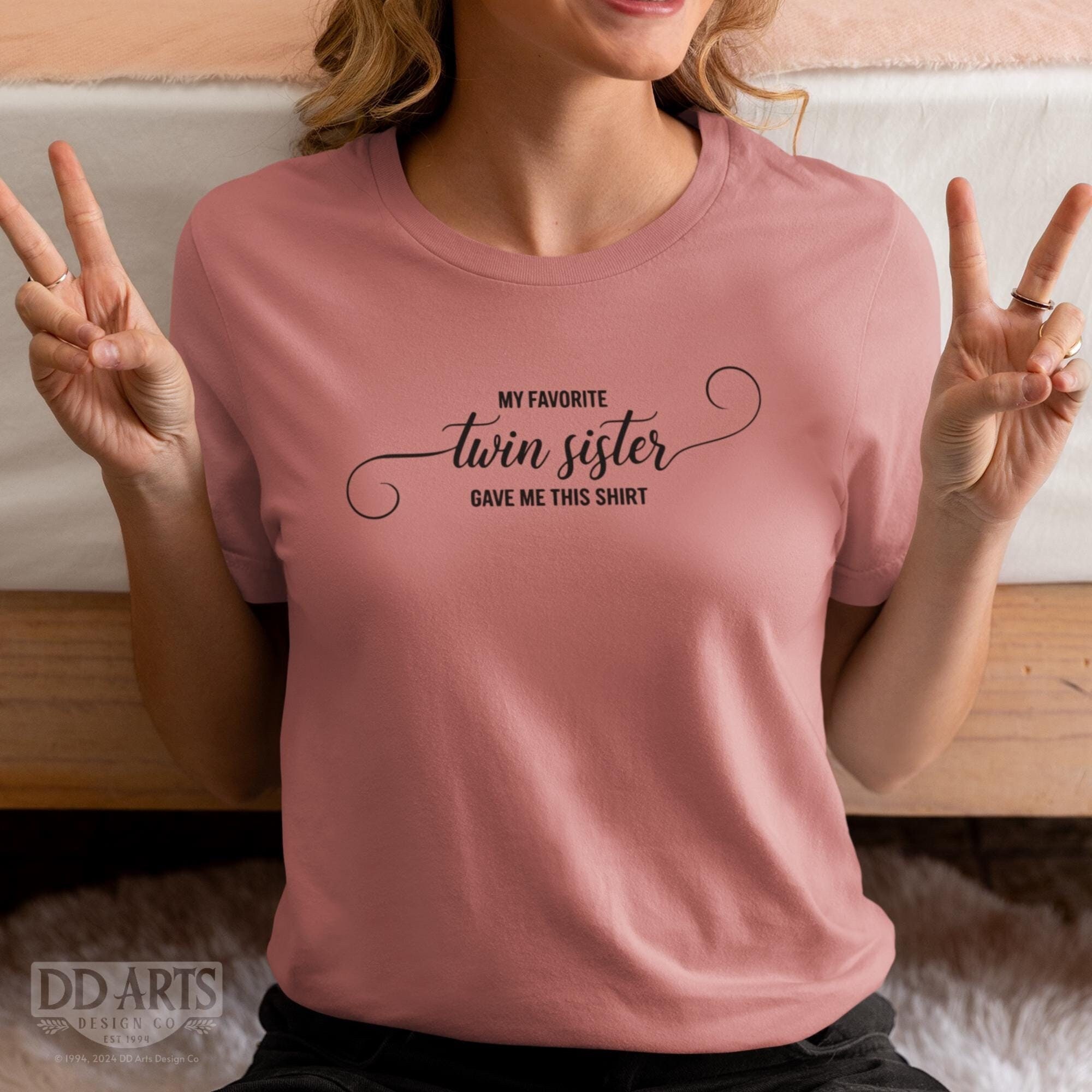 Siblings Tee, Twins Sister Shirt,  Twin T-shirt, Shirt For Twins, Shirt For Sisters, Sisters Gift, Twin Christmas Gift, Identical Twin Gift
