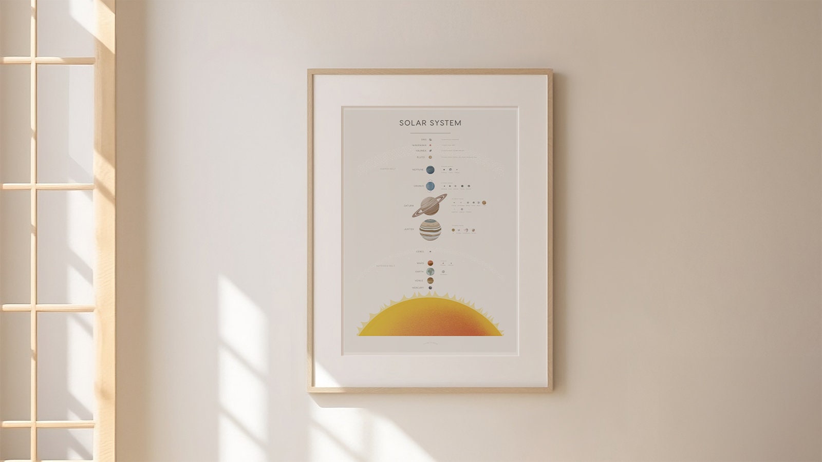 Solar System Print B2, Space Poster, PRINTABLE Educational Wall Art ...