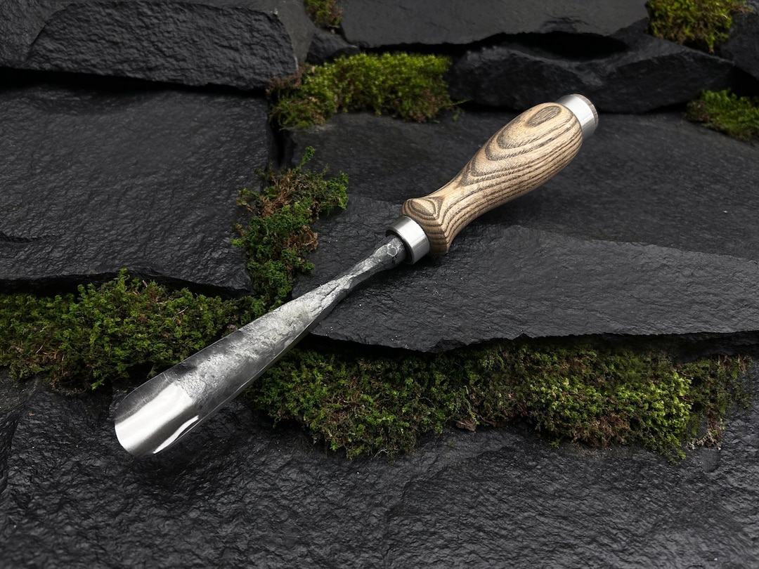 Premiumforge Wood Carving Gouges Forged Straight Rounded Chisels Spoon ...