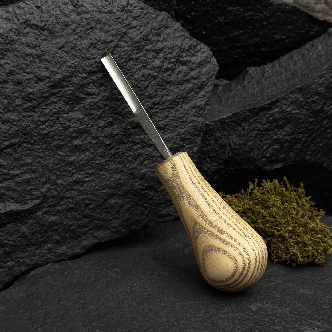 Small Gouges Countertop Hand-forged Small Gouge for Detail Carving - 52100 Carbon Steel Blade ...