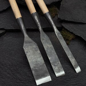 Premiumforge, Timber Chisels 52100 Carbon Steel, Ash Wood. Carpenter ...