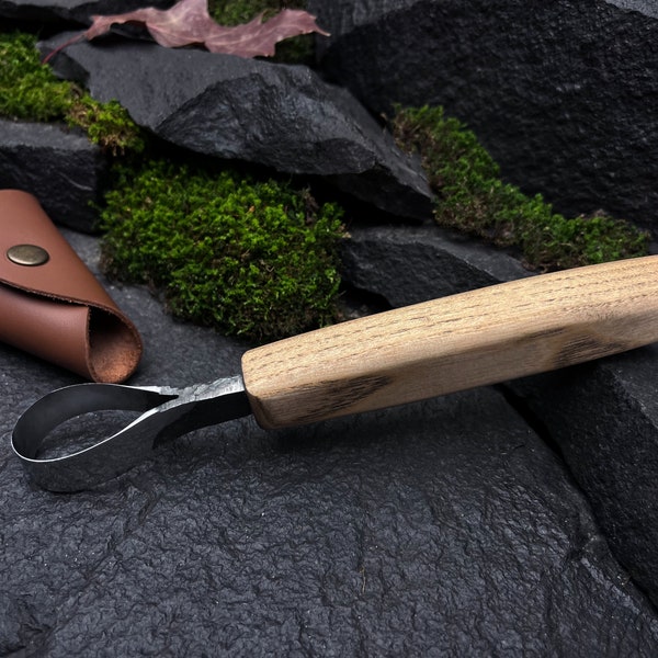 PremiumForge | Spoon Carving Hook Knife | Woodworking Tool | Wood Carving Tool | Bowl Carving Tool | 100% Handmade