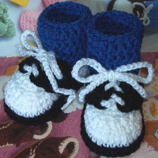 Boutique Crochet Saddle Oxfords Shoes Baby Booties