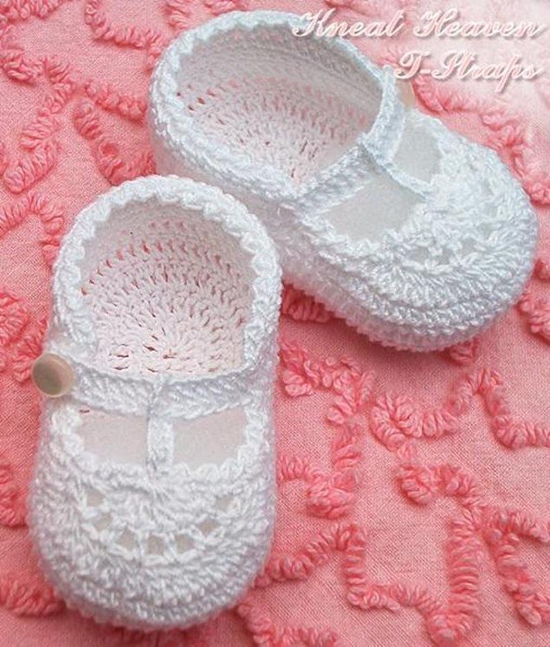 Hand-Crocheted Baby Booties, Reborn Doll Shoes, Christening or Baptism Keepsake Gift image 1